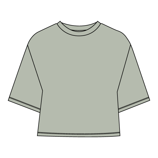 Women’s Oversized Boxy Cropped T-Shirt