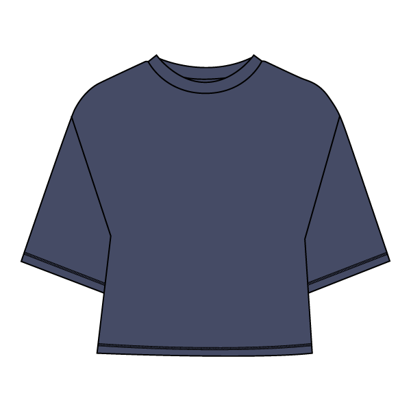 Women’s Oversized Boxy Cropped T-Shirt