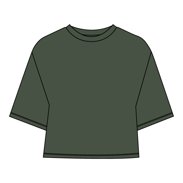 Women’s Oversized Boxy Cropped T-Shirt