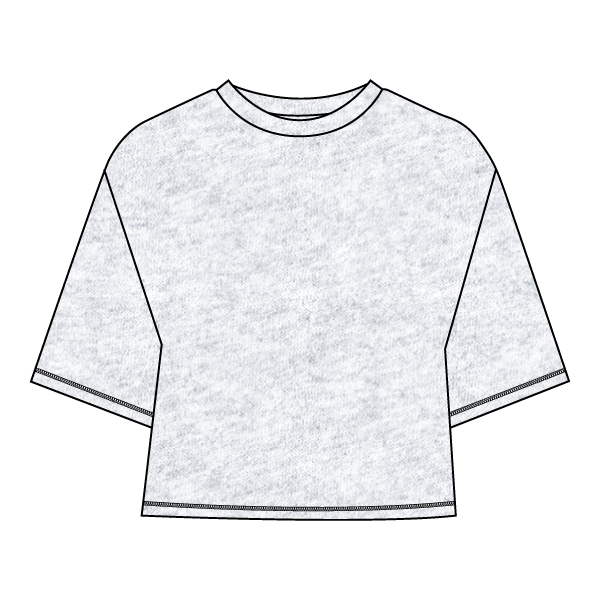 Women’s Oversized Boxy Cropped T-Shirt