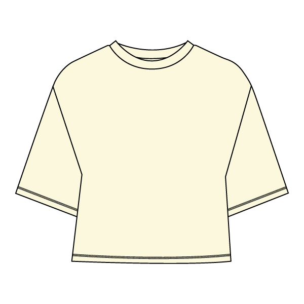 Women’s Oversized Boxy Cropped T-Shirt