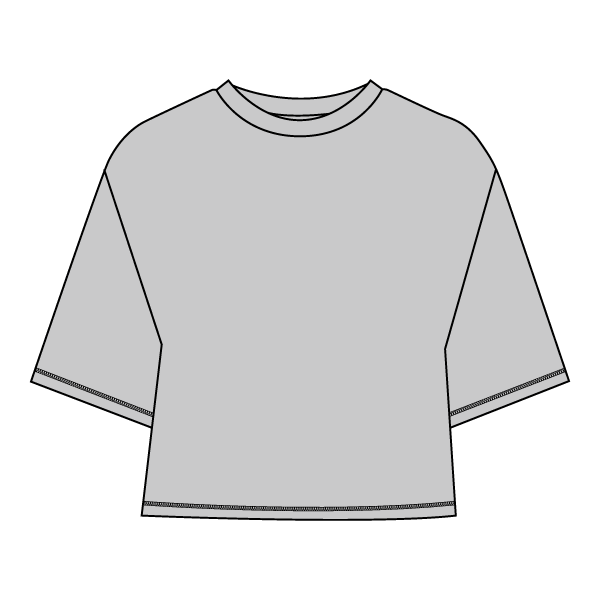 Women’s Oversized Boxy Cropped T-Shirt