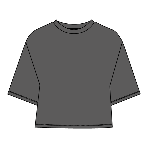 Women’s Oversized Boxy Cropped T-Shirt