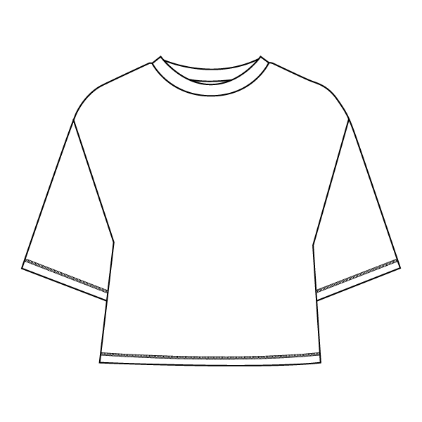 Women’s Oversized Boxy Cropped T-Shirt