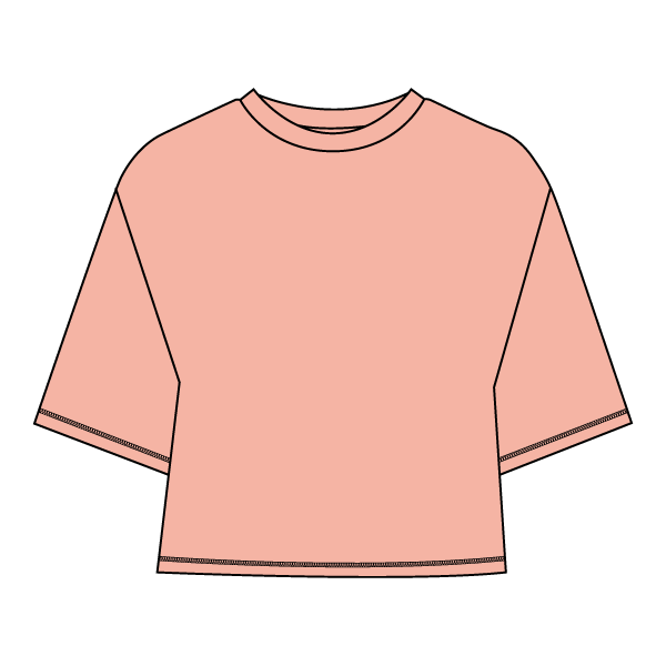 Women’s Oversized Boxy Cropped T-Shirt