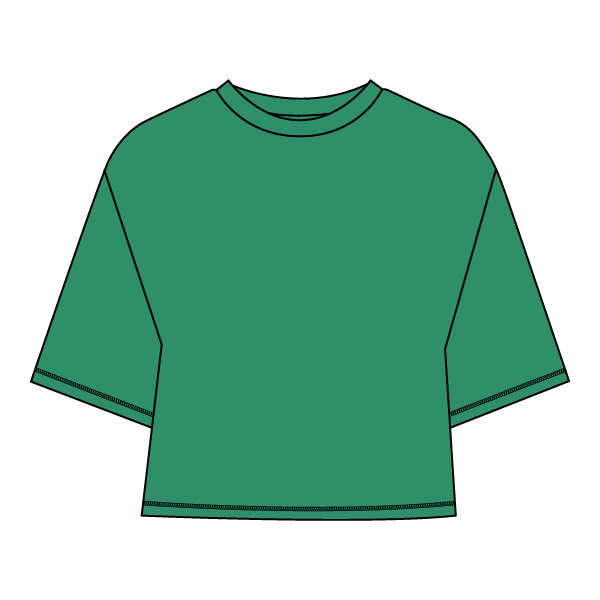 Women’s Oversized Boxy Cropped T-Shirt