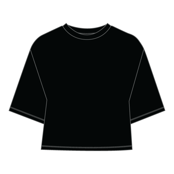 Women’s Oversized Boxy Cropped T-Shirt