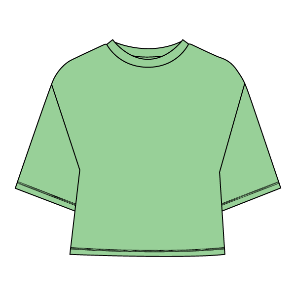 Women’s Oversized Boxy Cropped T-Shirt