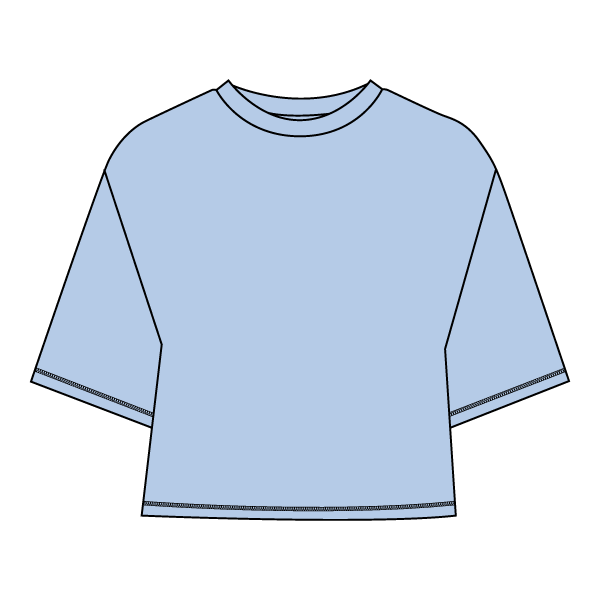 Women’s Oversized Boxy Cropped T-Shirt