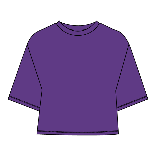 Women’s Oversized Boxy Cropped T-Shirt