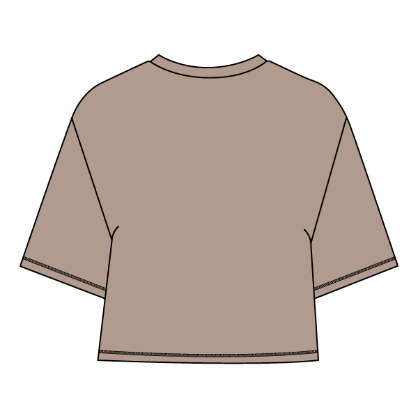 Women’s Oversized Boxy Cropped T-Shirt