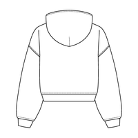 Drop Cut Oversized Zip Up Hoodie