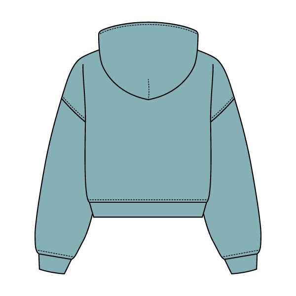 Drop Cut Oversized Zip Up Hoodie