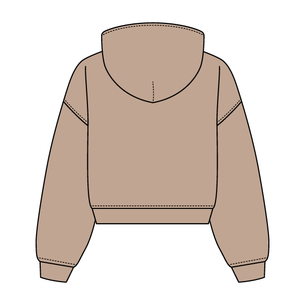 Drop Cut Oversized Zip Up Hoodie