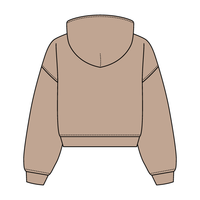 Drop Cut Oversized Zip Up Hoodie