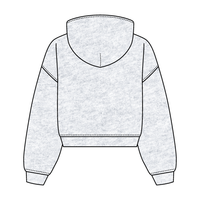 Drop Cut Oversized Zip Up Hoodie