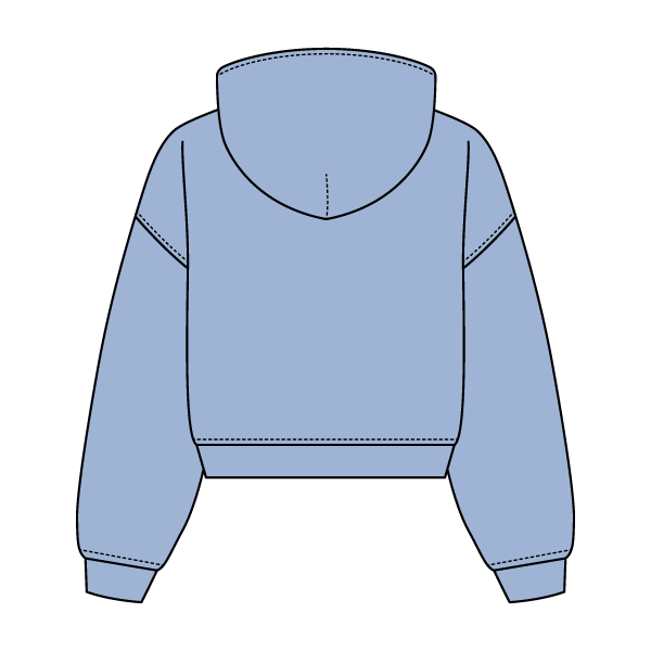 Drop Cut Oversized Zip Up Hoodie