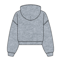 Drop Cut Oversized Zip Up Hoodie