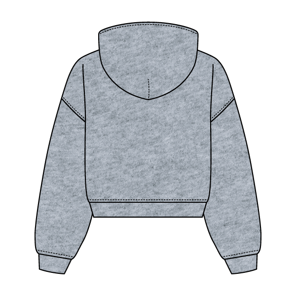 Drop Cut Oversized Zip Up Hoodie