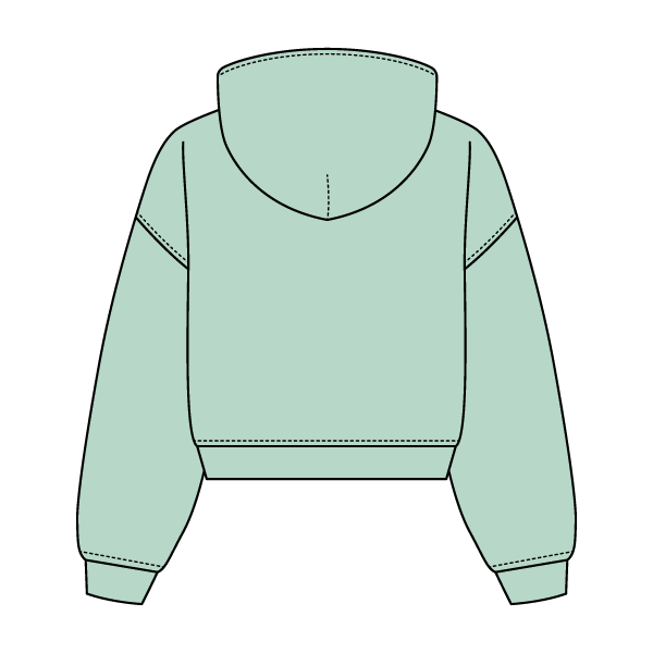 Drop Cut Oversized Zip Up Hoodie