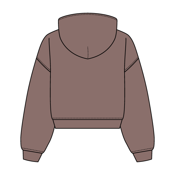Drop Cut Oversized Zip Up Hoodie