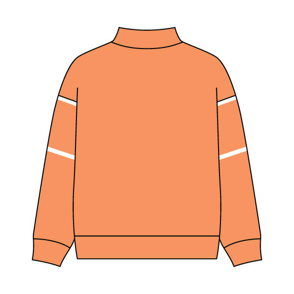 Unisex Retro Paneled Fleece Mock Neck Sweatshirt