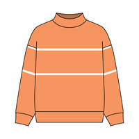 UNISEX RETRO PANELED FLEECE MOCK NECK SWEATSHIRT