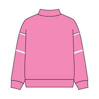 UNISEX RETRO PANELED FLEECE MOCK NECK SWEATSHIRT