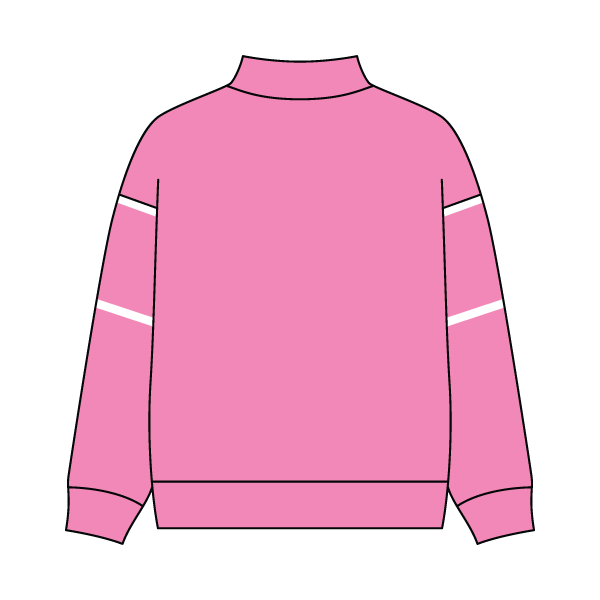 Unisex Retro Paneled Fleece Mock Neck Sweatshirt