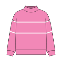 UNISEX RETRO PANELED FLEECE MOCK NECK SWEATSHIRT