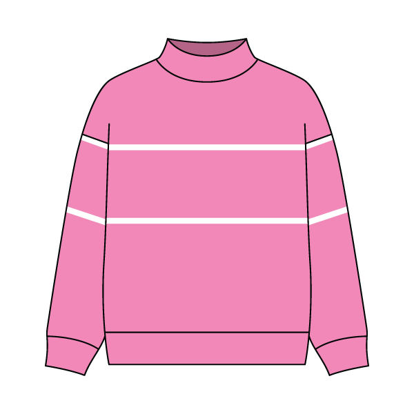 Unisex Retro Paneled Fleece Mock Neck Sweatshirt