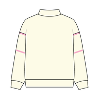 UNISEX RETRO PANELED FLEECE MOCK NECK SWEATSHIRT