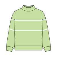 UNISEX RETRO PANELED FLEECE MOCK NECK SWEATSHIRT