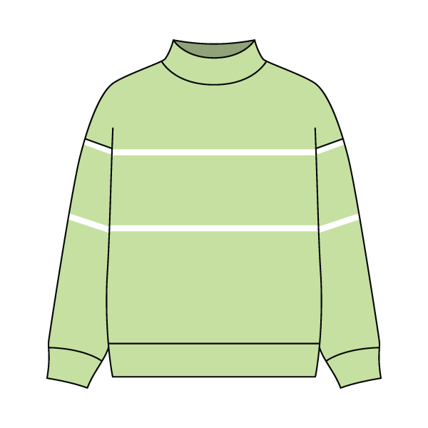 Unisex Retro Paneled Fleece Mock Neck Sweatshirt