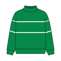 UNISEX RETRO PANELED FLEECE MOCK NECK SWEATSHIRT