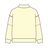 UNISEX RETRO PANELED FLEECE MOCK NECK SWEATSHIRT
