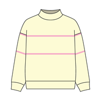 UNISEX RETRO PANELED FLEECE MOCK NECK SWEATSHIRT