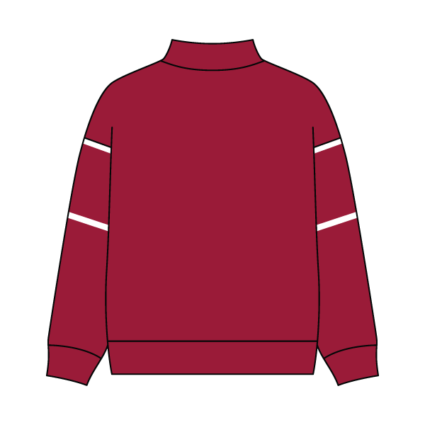 Unisex Retro Paneled Fleece Mock Neck Sweatshirt