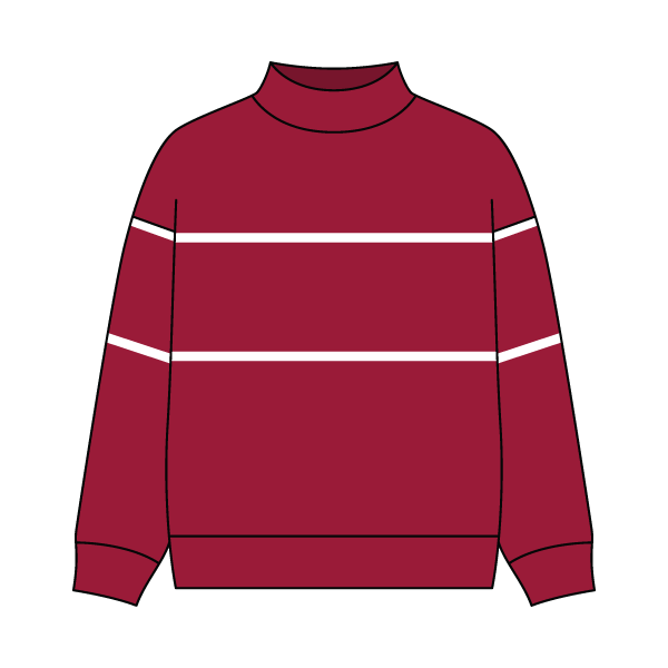 Unisex Retro Paneled Fleece Mock Neck Sweatshirt