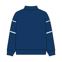 UNISEX RETRO PANELED FLEECE MOCK NECK SWEATSHIRT