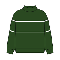 UNISEX RETRO PANELED FLEECE MOCK NECK SWEATSHIRT