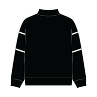 UNISEX RETRO PANELED FLEECE MOCK NECK SWEATSHIRT