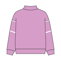 UNISEX RETRO PANELED FLEECE MOCK NECK SWEATSHIRT