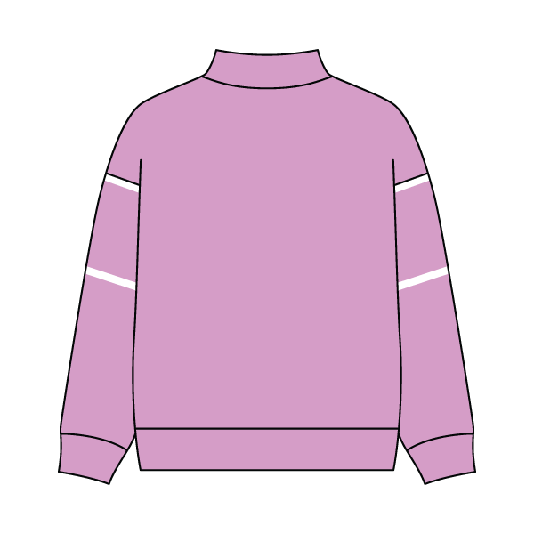 Unisex Retro Paneled Fleece Mock Neck Sweatshirt