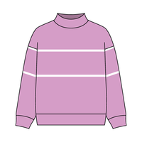 UNISEX RETRO PANELED FLEECE MOCK NECK SWEATSHIRT