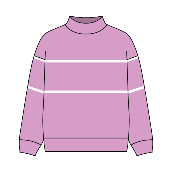 Unisex Retro Paneled Fleece Mock Neck Sweatshirt