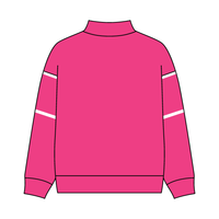 UNISEX RETRO PANELED FLEECE MOCK NECK SWEATSHIRT