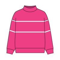 UNISEX RETRO PANELED FLEECE MOCK NECK SWEATSHIRT