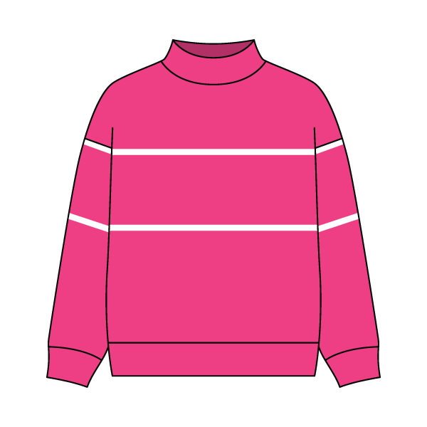 Unisex Retro Paneled Fleece Mock Neck Sweatshirt