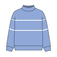 UNISEX RETRO PANELED FLEECE MOCK NECK SWEATSHIRT